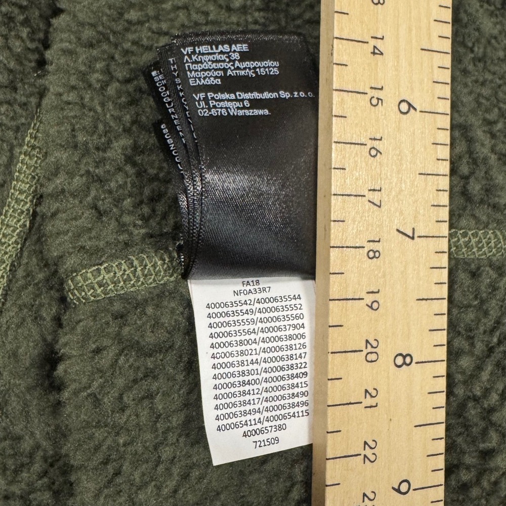 The North Face Gordon Lyons 1/4 Zip Fleece Pullover Green Mens XL Sweater - Picture 6 of 11